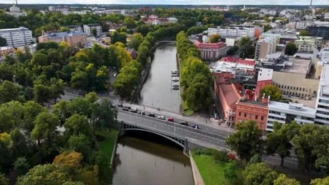 Timelapse of the river of Aura Stock Footage 251847333