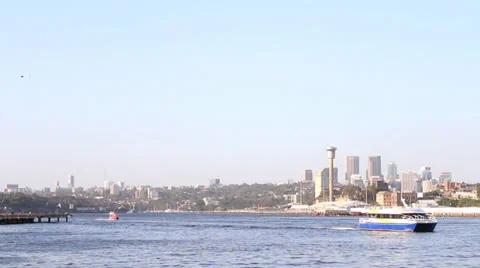 TIMELAPSE RIVER BOATS SIDNEY Stock Footage 34016488