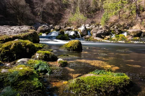 TIMELAPSE RIVER 库存影片 190318196