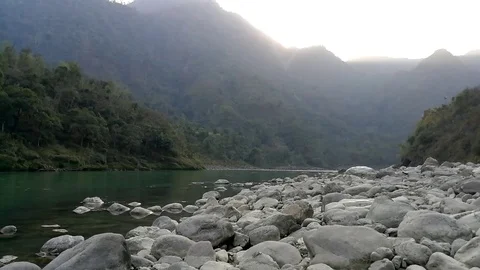 Timelapse River Ganges Stock Footage 88093899