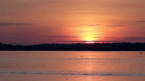 Timelapse of river on sunset HD 動画素材 75177671