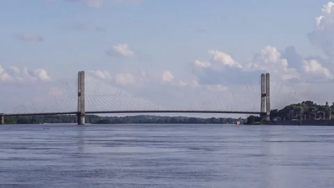 Timelapse of River Town Stock Footage 82370957