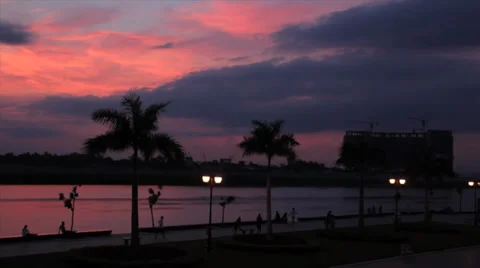 Timelapse riverside PP Stock Footage 30825686