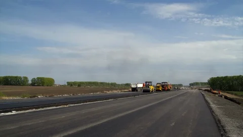 Timelapse Road construction 스톡 동영상 118029008