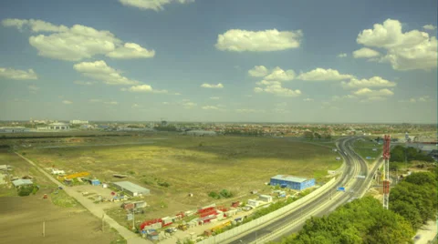 Timelapse road horizon with clouds Vídeo Stock 38564019