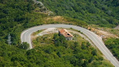 Timelapse of a road in the mountains Stock Footage 126054159