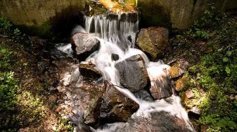 Timelapse. The rock with water. With Audio Stock Footage 38679807