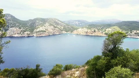 Timelapse of rocket stone bay at majorca Stock Footage 71769418
