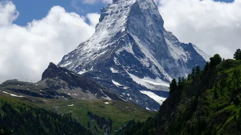 Timelapse Roll Up Matterhorn Stock Footage 197375924