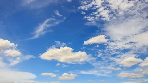 Timelapse rolling clouds Stock Footage 77309444
