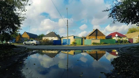 Timelapse rolling clouds Stock Footage 97990525