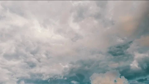 Timelapse of rolling thunder storm clouds Stock Footage 92613015