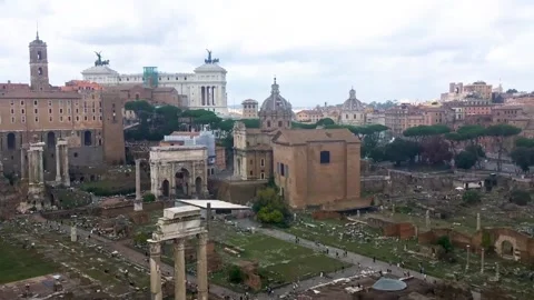 Timelapse of the Roman forum Stock Footage 216041161