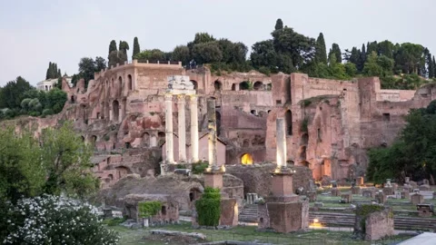 Timelapse Rome Fori Romani Video stock 171799110