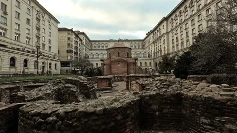 Timelapse of the Rotunda of St. George in Sofia, Bulgaria, 2026 Stock Footage 325625514