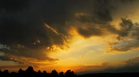 Timelapse. Running clouds. Stock Footage 7909553
