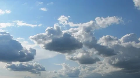 Timelapse. Running clouds. Stock Footage 7909619