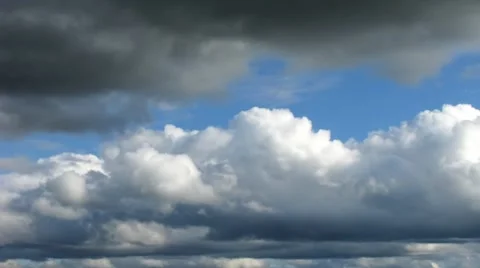 Timelapse. Running clouds. Stock Footage 8546812