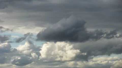 Timelapse. Running clouds. Stock Footage 8547017