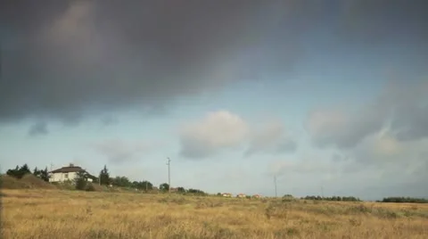 Timelapse with running clouds 動画素材 22070272