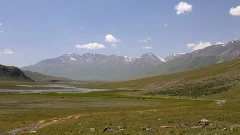 Timelapse of running clouds in the mountains Stock Footage 168932168