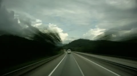 Timelapse rural drive Vídeos de archivo 11586734