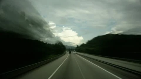 Timelapse rural drive Stockbeeldmateriaal 11605689