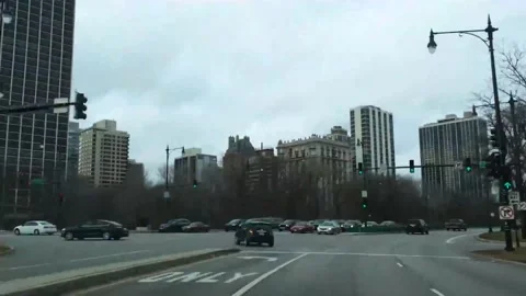 Timelapse of the rush drive in a big city. Speedy car driving the highway. Stock Footage 172528271