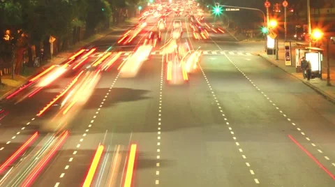 Timelapse of the Rush Hour in Buenos Aires Stock-Footage 41634575