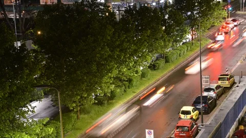 Timelapse of rush hour traffic Stock Footage 89684027