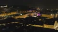 Timelapse of Salzburg, nightlife in big tourist city in Austria HD Footage