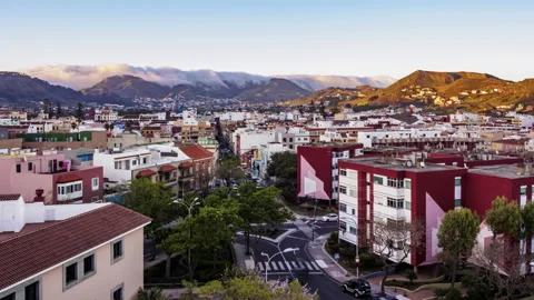 Timelapse of San Cristobal de La Laguna, Tenerife Island, Canary Islands, Spain Stock Footage 156447959