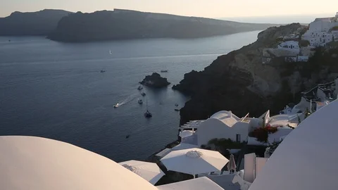 Timelapse Santorini Greece Stock Footage 125445285