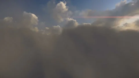 Timelapse scene of clouds over a lake and mountains Stock Footage 24300963