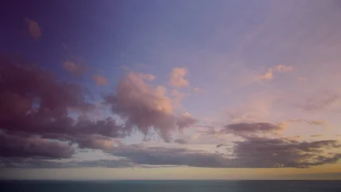 Timelapse scenery with clouds gradually filling the sky at the gates of dawn. Stock Footage 87197102