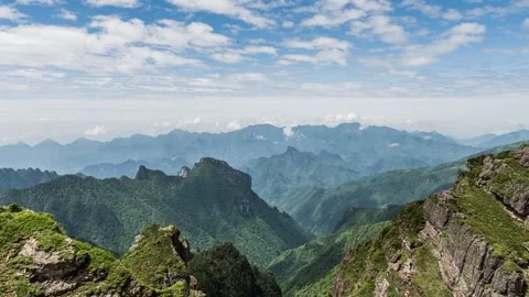 Timelapse of Scenic Mountain Top Landscape Stock Footage 326698194