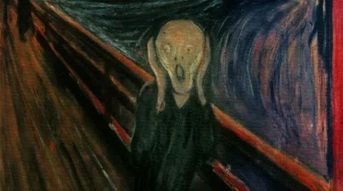 Timelapse The Scream Vídeos de archivo 11528315