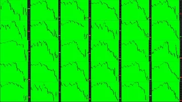 Timelapse screen. Fast time. Market technical analysis. Trading range Stock Footage 85878726