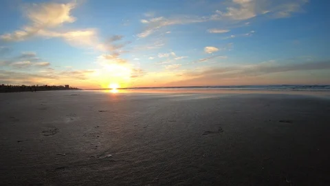Timelapse Scripps Beach sunset in La Jolla, San Diego, California Stock Footage 102962644