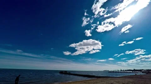 TimeLapse The Sea 4K Stock Footage 49321359