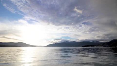 Timelapse sea and clouds In the sun Stock Footage 134611616