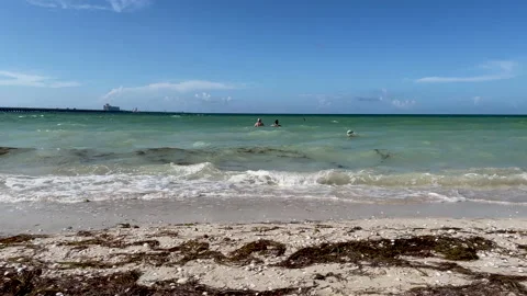Timelapse at sea shore in Progreso Mexico Stock Footage 159522968