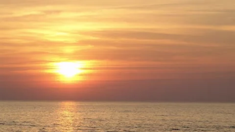 Timelapse sea sunset. Stock Footage 92955699