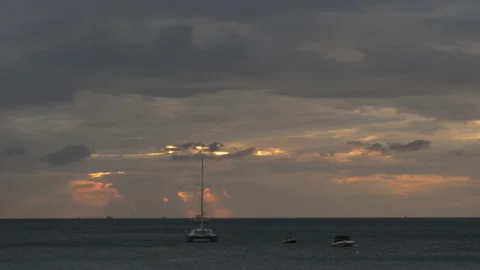 Timelapse, seascape, sunset Video stock 232311995