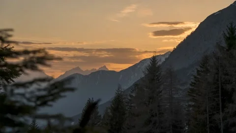 Timelapse  Seefeld with a sunset 動画素材 164301904