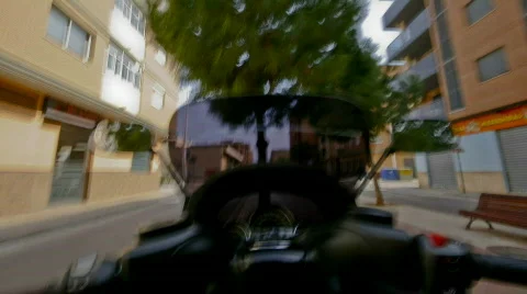 Timelapse sequence driving motorcycle 動画素材 447737