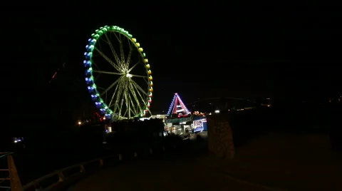 Timelapse Sequence of Ferris Wheel 動画素材 776398