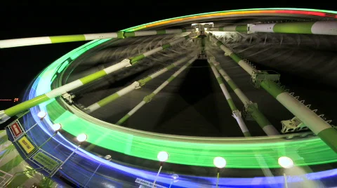 Timelapse Sequence of Ferris Wheel Stock Footage 776430