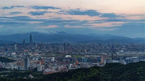 Timelapse Sequence of Taipei, Taiwan Stock Footage 147792411