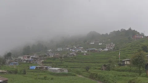 Timelapse of Sermathang Nepal Stock Footage 91882919